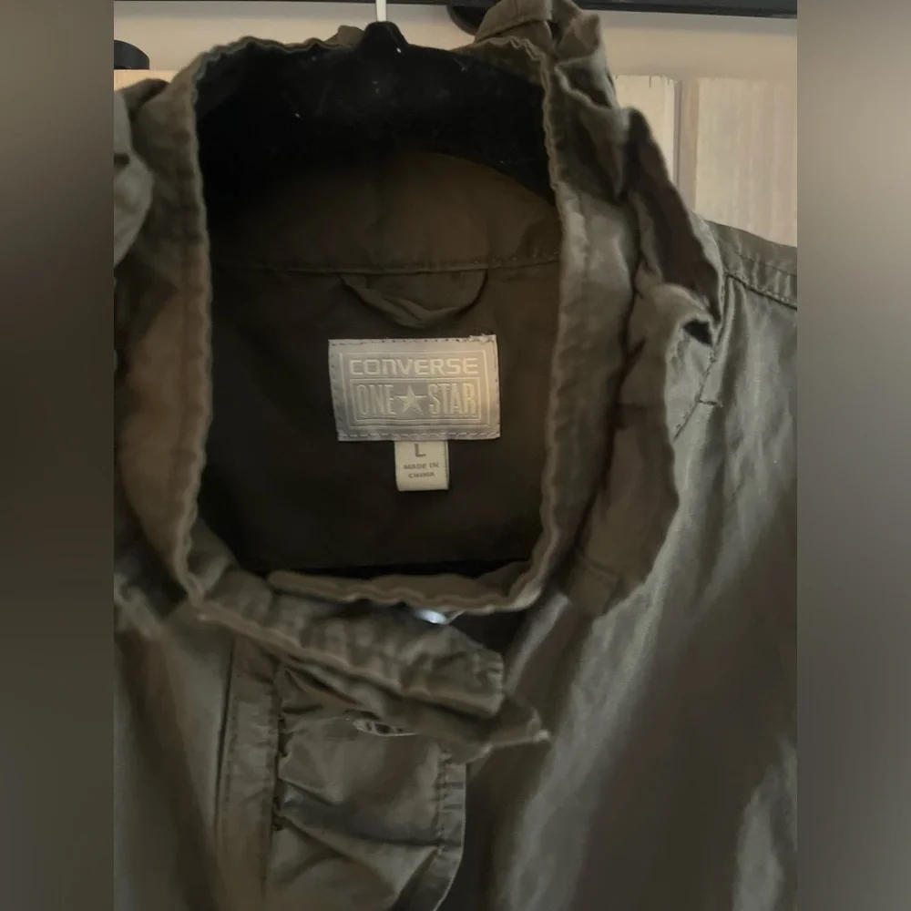 Converse Ruffle Placket Rain Jacket - Picture 2 of 6